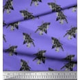 thumbnail image 2 of Soimoi Purple Viscose Chiffon Fabric Floral Fabric Prints By Yard 42 Inch Wide, 2 of 3