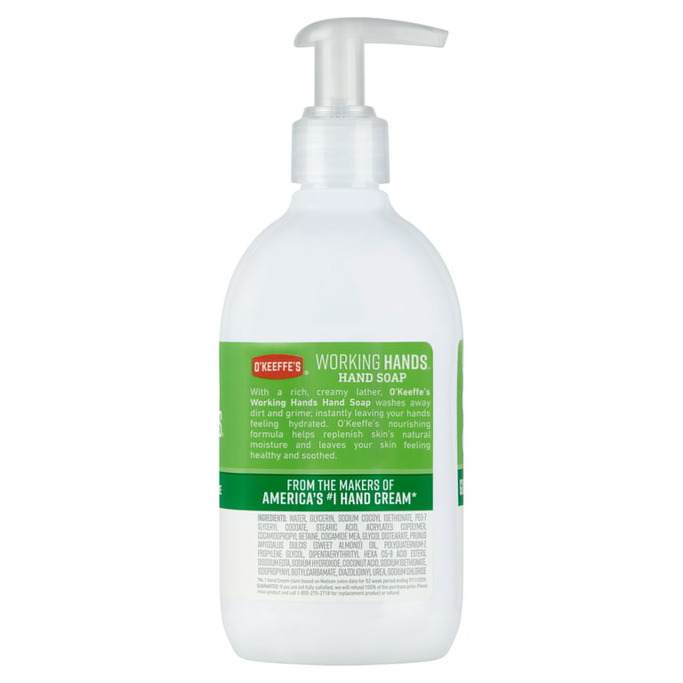 O'Keeffe's Working Hands Hand Soap, Unscented, 12 fl oz/354 mL Ingredients  and Reviews