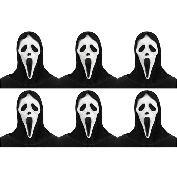 Máscara Halloween Látex Grito Disfraz para Adultos Cosplay