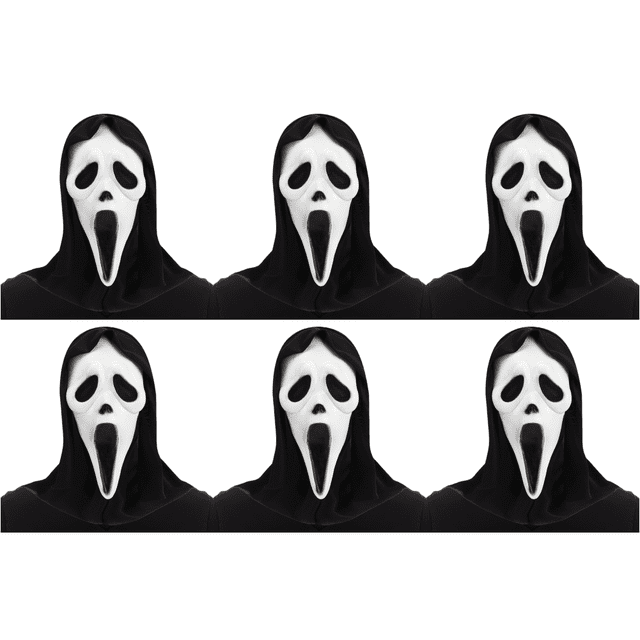 Máscara Halloween Látex Grito Disfraz para Adultos Cosplay