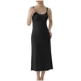 thumbnail image 2 of QSXADF Maternity Nursing Nightgown For Breastfeeding Nursing Friendly Solid Color Maternity Spaghetti Strap Summer Casual Women's Dresses Vacation Dress, 2 of 6
