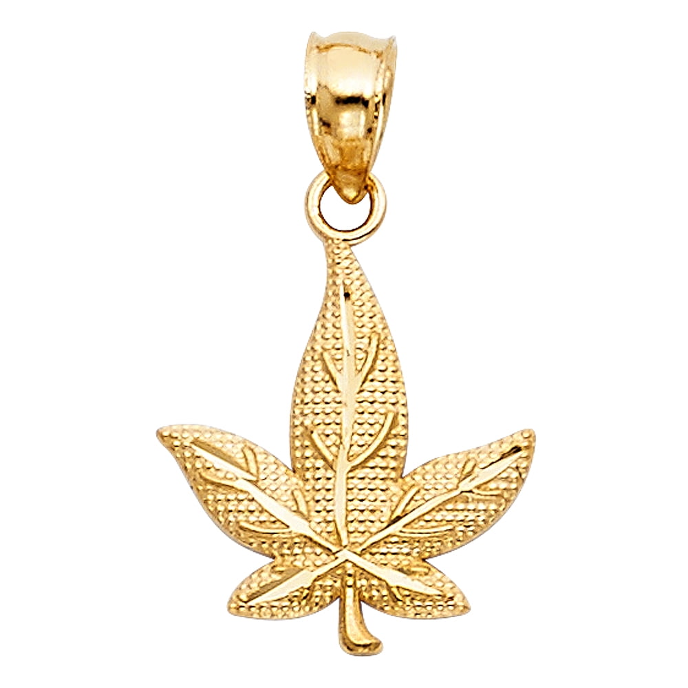 Million Charms 14k Yellow Gold Small//Mini Anchor Charm Pendant 16mm x 14mm
