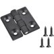 thumbnail image 4 of BR-Vie 2 piezas Bisagras para armarios Bisagra para puerta Bisagra para puerta de armario Bisagras para puerta de armario Aleación de zinc con tornillos para puerta de armario de muebles, negro esquí esquí Gafas de esquí, 4 of 5