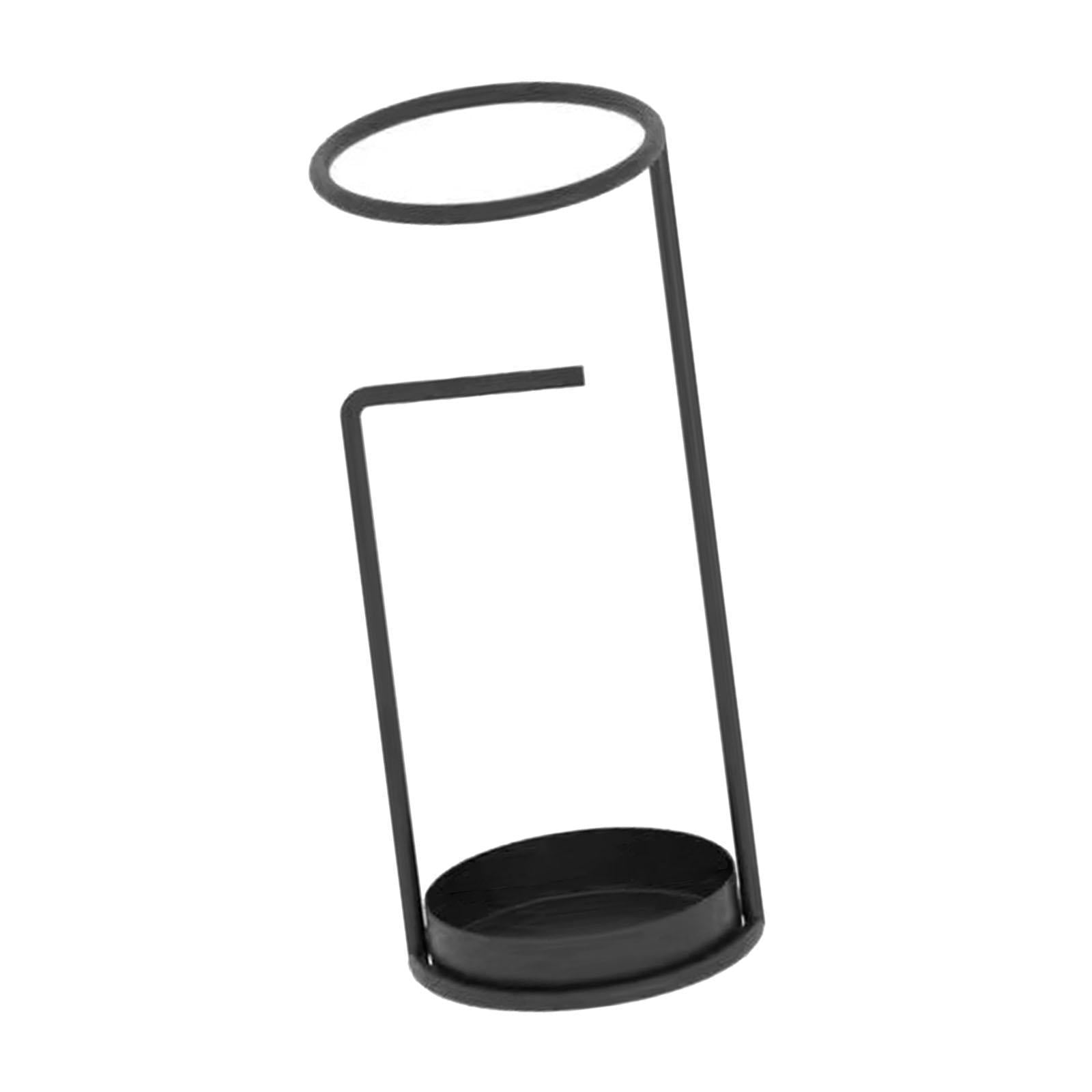 Fiocias Umbrella Stand Holder Umbrella Organizer Bin with Drip Tray for Kitchen Corridor black