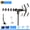 Antenna without Splitter, variant on Five Star Outdoor TV Antenna with Long Range Reception, VHF UHF Support, Roof Mount Ready, Black