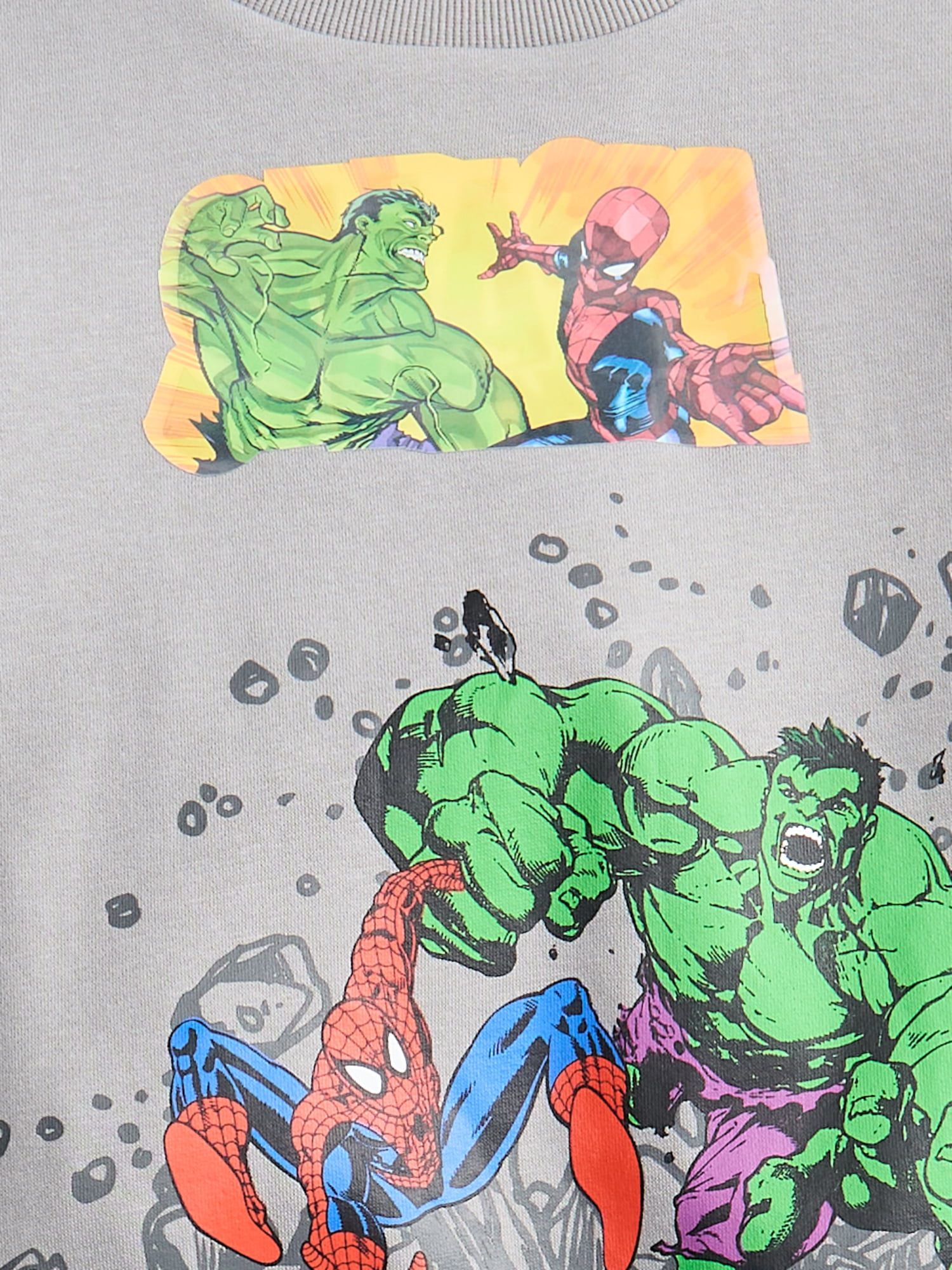Marvel Boys Fleece Crewneck Sweatshirt and Shorts Set, 2 Piece, Sizes 4-16