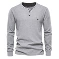 thumbnail image 1 of WOLLED Débardeur Thermique pour Jeunes Adultes pour Hommes Automne Hiver Manches Longues Col Rond Couche de Base, 1 of 9