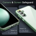 thumbnail image 4 of JETech Case for Samsung Galaxy S23 FE 6.4-Inch, Non-Yellowing Shockproof Bumper Protective Phone Cover, Anti-Scratch Hard PC Back (Green), 4 of 6