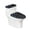 Colorful Paw Prints, variant on HELLHERO Daisy Pattern 2 Pieces Toilet Bowl Cover Elastic Bottom Elastic Fabric, Fits All Toilet Shapes, Bathroom Supplies