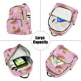 thumbnail image 5 of FORMRS Mini Backpack Purse for Women Travel Daypack Casual Shoulder Bag, Cartoon Doughnuts, 5 of 7