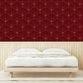 thumbnail image 3 of Ambesonne Art Deco Peel & Stick Wallpaper for Home, Burgundy Classic Scales, 13"x36", Burgundy and Sand Brown, 3 of 5