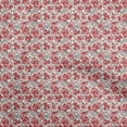 thumbnail image 1 of oneOone Georgette Viscose Red Fabric Florals Sewing Material Print Fabric By The Yard 42 Inch Wide, 1 of 5