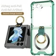 thumbnail image 4 of Ring Kickstand Magnetic Case for Samsung Galaxy Z Flip 6 5 4 5G Compatible with Magsafe,Shockproof Transparent Anti-Yellow for Women Men  Cover (Clear,for Samsung Z Flip 6), 4 of 8