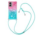 thumbnail image 1 of Funda para Motorola MOTO G Stylus 5G 2024 Brillantina Líquida Divertida Reluciente y con Cristales en Movimiento Cuerpo Cruzado con Cordón Ajustable, 1 of 5