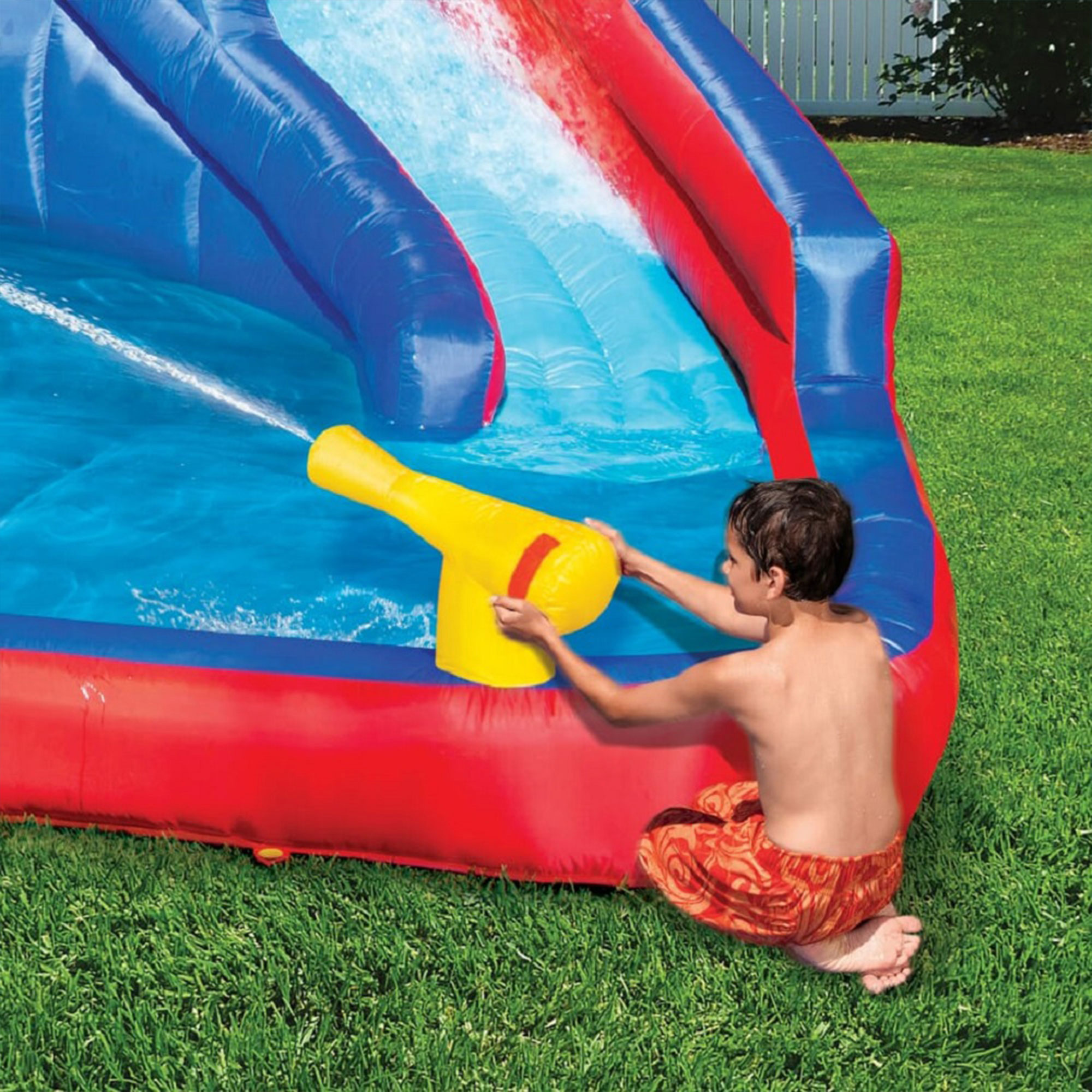Banzai Hydro Blast Kids Inflatable Backyard Waterpark Pool Play Center - image 4 of 10