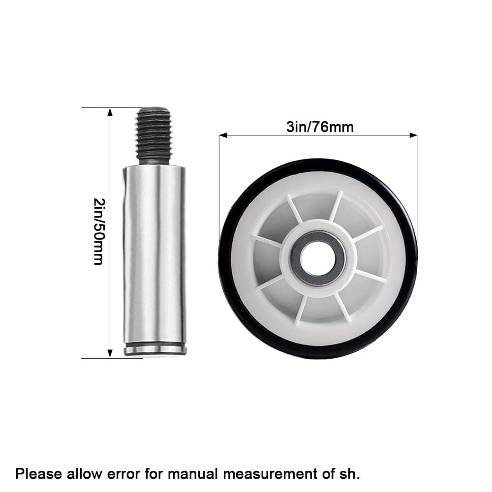 TOP-MAX 303373K Dryer Drum Roller Kit, fit for Crosley Maytag Kenmore Dryer, Replace 303373, 312948, 400518, 63129480, 3-3373, 6-3129480, AH1570070, AP4008534, AP6009858