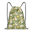 thumbnail image 1 of Xecao Happy Easter Pattern Sports Drawstring Backpack - String Swim Gym Bag with Wet Proof Pocket for Women&Men-Medium, 1 of 6
