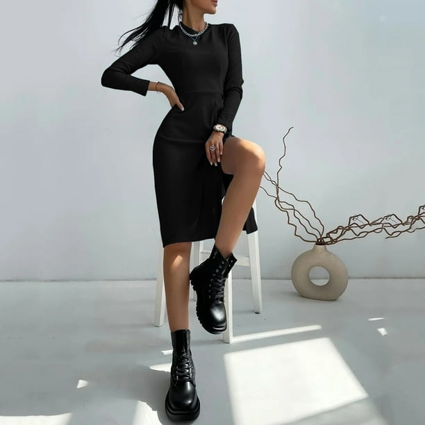 Long black dress walmart cheap