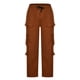 thumbnail image 1 of Pantalones cargo para hombre, de longitud completa, lisos, informales, con múltiples bolsillos, rectos, para exteriores, 1 of 4
