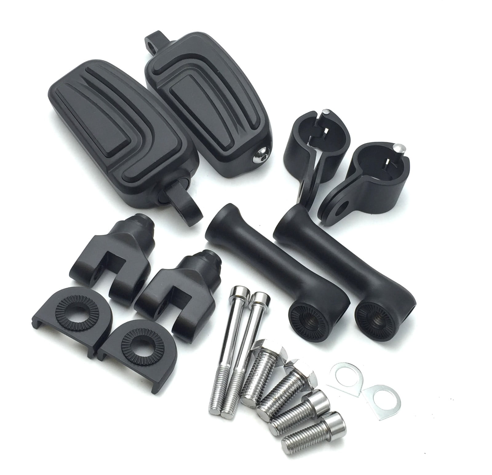 HTTMOTOR Black Adjustable Peg Mounting Kit AirFlow Foot Peg Footrest