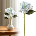 thumbnail image 3 of 1 Pcs Artificial Flower Hydrangea, Fake Hydrangea, Realistic Silk Bouquet for Easter Decorations Centerpieces, Wedding & Home Decor 14.6", 3 of 5
