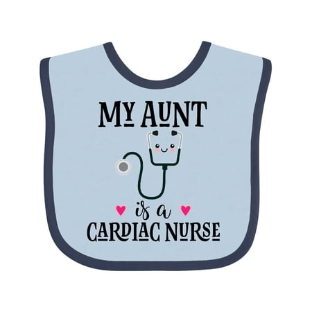 

Inktastic My Aunt is a Cardiac Nurse Gift Baby Girl Bib
