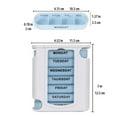 thumbnail image 2 of Wish Pill Box Medicine Storage Box Medicines Container Portable Organizer Gaskets Dispensing Box 28 Grids Healthcare Aid, 2 of 5