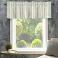 thumbnail image 4 of Light Green Lines Farmhouse Short Window Curtain Valances, Retro Minimalist Stripes Pattern Rod Pocket Kitchen Valances for Living Room Bedroom Bathroom Cafe 42" x 12", 4 of 8