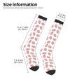 thumbnail image 5 of Balery Strawberry Printed Novelty Socks Men's Women's Crew Socks Sports Socks Knee High Socks Cotton Socks Quirky and Cool Socks, 5 of 9