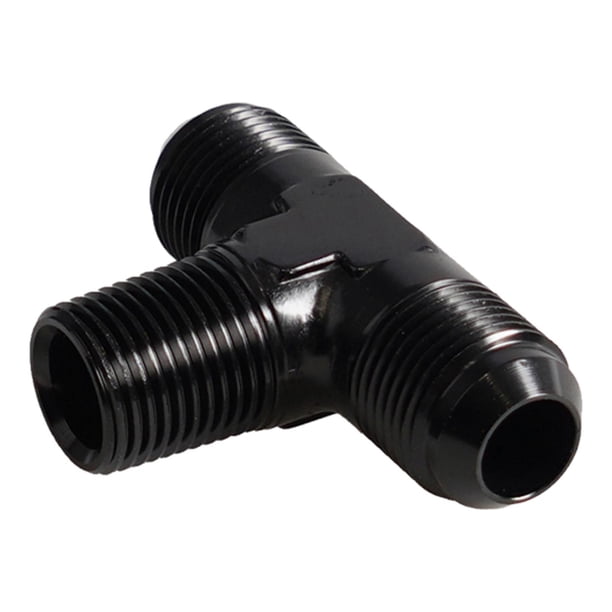 AN3 macho a 1/8 pulgadas NPT adaptador en T conector negro en lateral reemplazo en T accesorios de alto rendimiento Premium , 65MM 65 mm