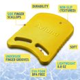 thumbnail image 3 of Pro Aviana Junior Kickboard for Kids Paddle Board Swimming Equipment, Yellow, 3 of 7