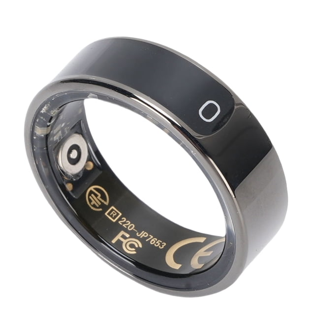 Smart Ring Fitness Tracker, Multiple Sports Modes Multifunctional Display Screen Smart Health Ring Step Counting for Sports Running Size 8 Inner Dia.: 18.2mm / 0.72in,