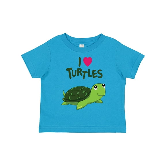 Inktastic I Love Turtles Boys or Girls Toddler T-Shirt