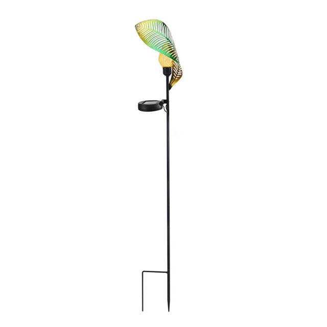 Lámpara de pico 7-8LM 0.06W Energía solar Luz de suelo al aire libre IP44 Lámpara de camino de jardín con forma de hoja impermeable Speravity HA006291-00B