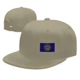 thumbnail image 4 of DouZhe Flat Brim Cap Snapback Hat, Nebraska State Flag Prints Adjustable Yellow Adult Baseball Cap, 4 of 6