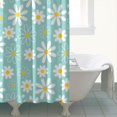 thumbnail image 4 of Waterproof Cute Boho Daisy Shower Curtain 72x72 Inch Boho Style Polyester Unique Shower Curtain for Bathroom Hotel Home Decor with 12 Plastic Hooks, 4 of 5