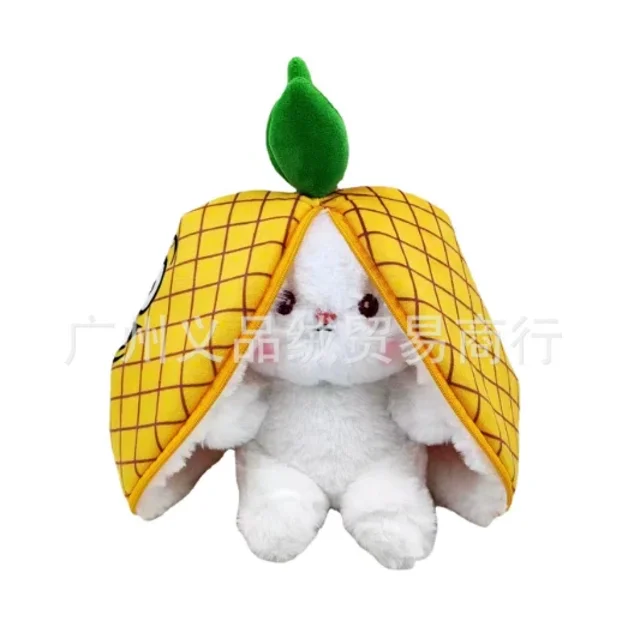 Soft And Cute Small Fruit Plush Toy Doll Strawberry Rabbit 25cm, Graduation Gift, Cartoon Plush Doll Plush Gifts