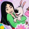 thumbnail image 2 of Toalla de playa oficial DISNEY STORE Princess Mulan Aurora Ariel, 2 of 4