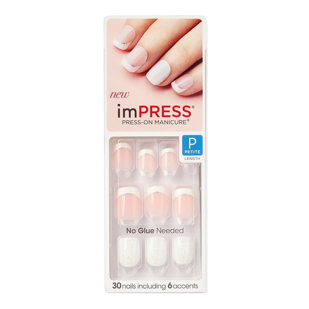 KISS imPRESS Press-on Manicure - My Smile is Beamin - Walmart.com ...