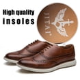 thumbnail image 2 of JITAI Men's Oxford Dress Shoes Casual Shoes Men Brown Size 11, 2 of 5