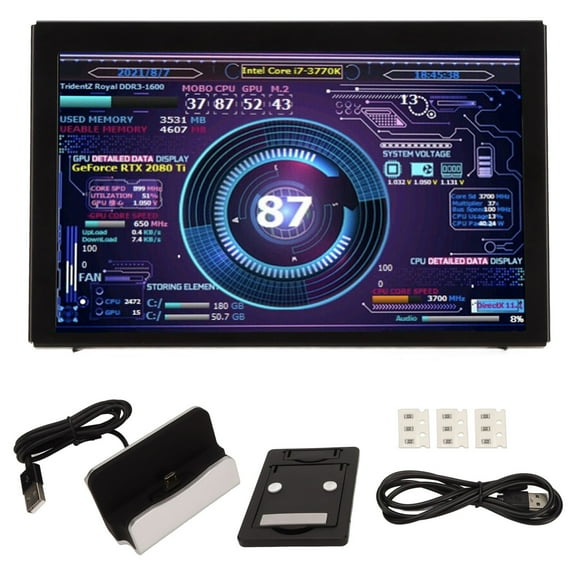 Oubit PC Temperature Display,5in IPS Computer Temp PC Temp Monitor PC Mini Monitor Leading Edge Technology