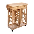 thumbnail image 1 of Burnett 3-Pc Space Saver Set, Natural Finish - 89332, 1 of 6
