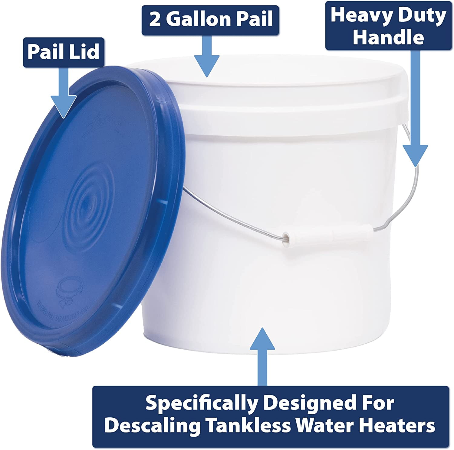 Superior Pump 91658 Tankless Water Heater Pump Kit with Non-Toxic Descaler  Solution, 2 Gallon, White - Walmart.com