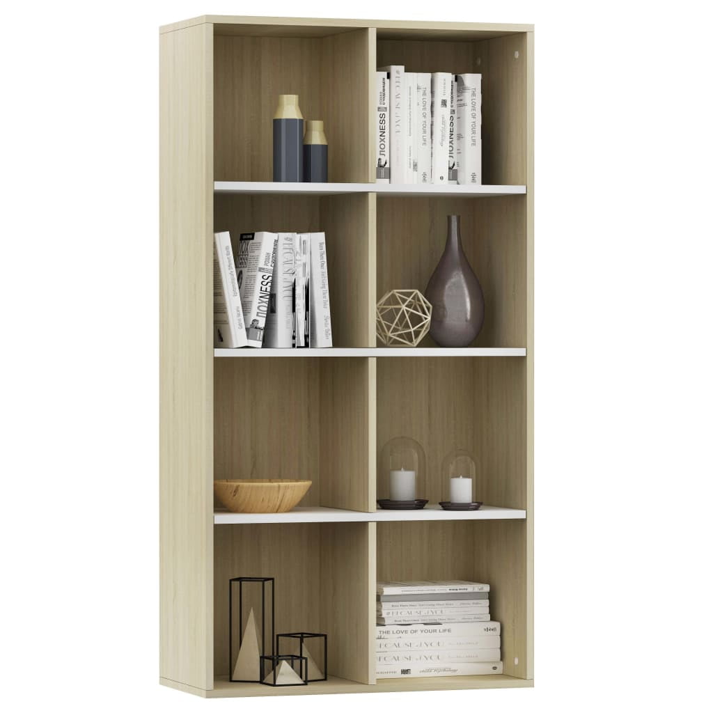 Kepooman 26" Two Rows & Four Layers Sideboard Bookcade for Living Room Bedroom, Multi-color