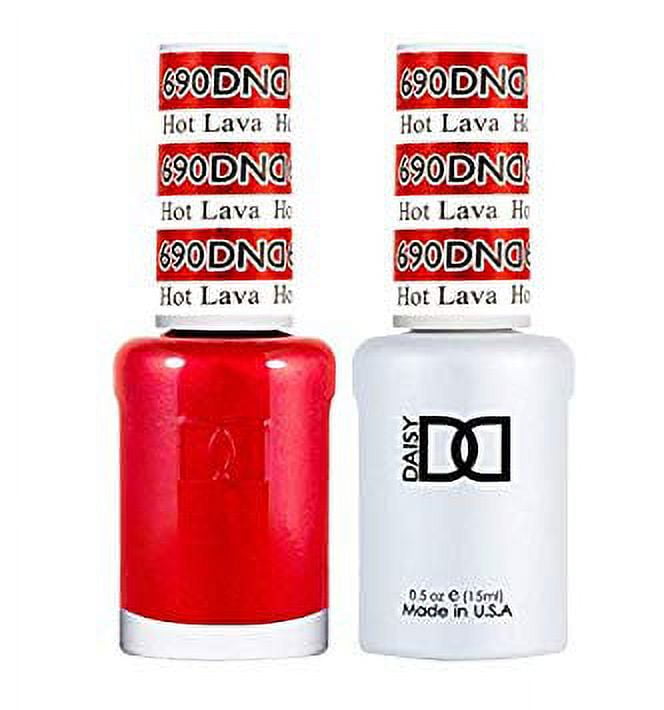 (未使用･未開封品)　Red Voodoo lok26k6 DND Nail Polish Gel & Matching Lacquer Set (637 - Lucky Red