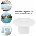 thumbnail image 3 of Filetage Mâle 2 Pouces Rotation 360 Degrés Piscine Spa Massage Jet Baignoire Buse Retour Mural Piscine, 1Pcs, 12X6.5CM, 3 of 5