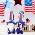 thumbnail image 1 of 2Pcs Handcrafted Cloth Dolls for Independence Day Decor, Swedish Elves & Gnomes Lucky Charm, Soft Non-Woven Fabric with Sand Weighted Base, Perfect for Table Decor, Fireplace, Shelves & Gifts, 1 of 6