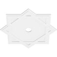 thumbnail image 2 of 40"OD x 4"ID x 22 1/4"C x 1"P Axel Architectural Grade PVC Contemporary Ceiling Medallion, 2 of 11