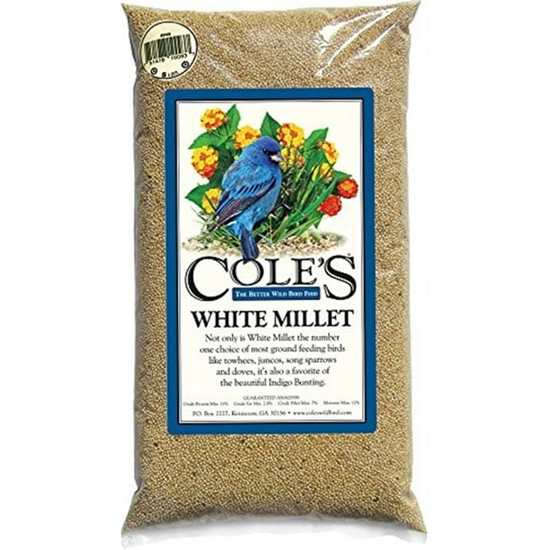 Cole's CWBMI10 White Millet Bird Seed, 10Pound
