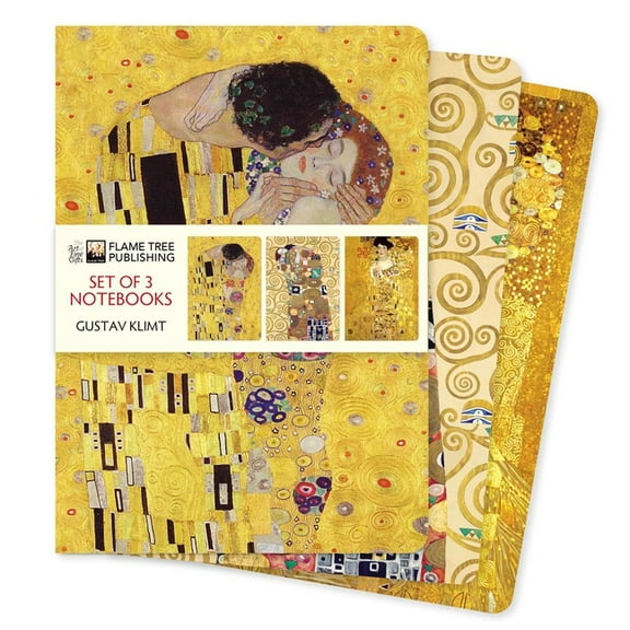 Standard Notebook Collection Gustav Klimt Set of 3 Standard Notebooks, (Hardcover)